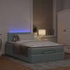 Exclusive House - Ottoman Bed with Light Grey Mattress 120x190 Cm Fabric