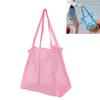 Outdoor Beach Mesh Bag Sand Away Foldable Portable Kids Beach Clothes Bags Toy Storage Sundries Organiser Bag Backpack