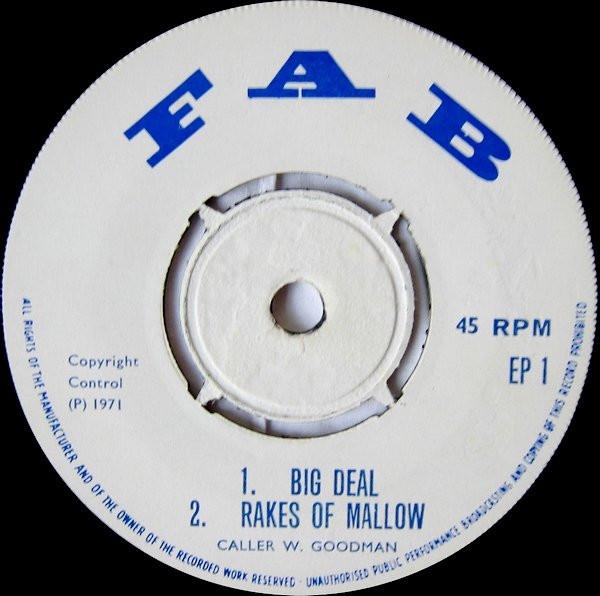 

7inch Record W. GOODMAN Big Deal EP1 Fab 1971 UK World Music Used