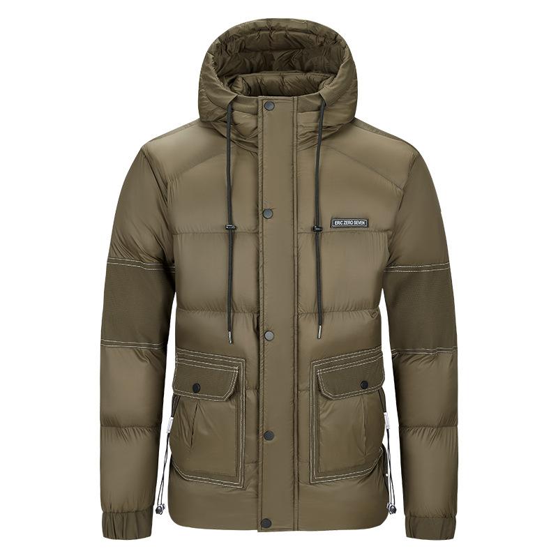 Clothes Are Piled and Thickened In Winter, and Multi-bag Men's  Clothes Are Casual and  Jackets Are Cold-proof.