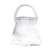Verdickte Klare Glasvasen Handtaschenform Hülle Halten Blume Geeignet Für Haus Büro Dekoration Geburtstagsgeschenk