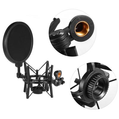 Univerdal Plastic Condenser Microphone Mic Shock Mount Holder Bracket