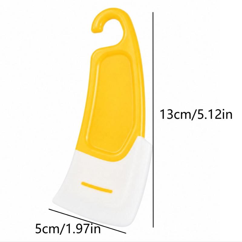 Kitchen Silicone Residue Scraper 2/4Pcs Non-Scratch Reusable Pot Pan Dish Scraper for Home Restaurant Cleaning Use