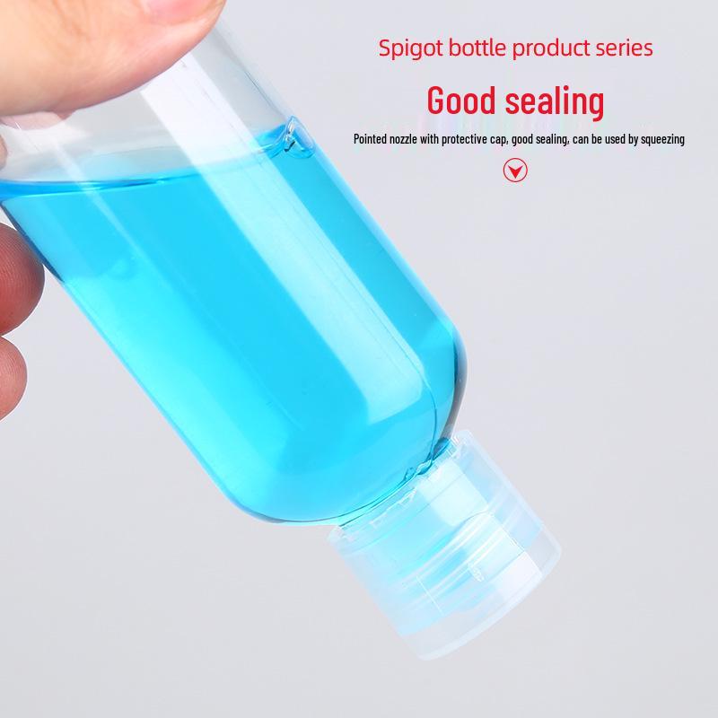 PET Transparent Flip-Top Liquid Dispenser Bottle, 10-50ml