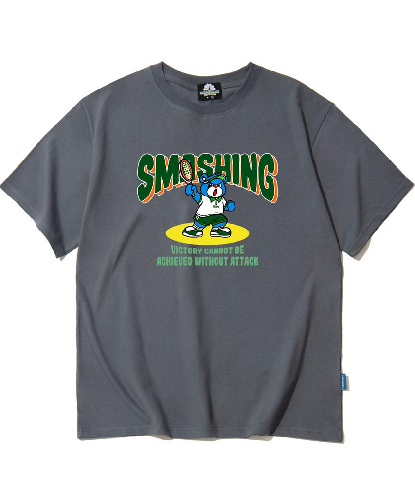 TRIPSHION Smashing Bear Graphic T-Shirt - 8 Colors (Type A)
