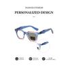 Korean Fashion Photochromic Reading Glasses Women Trends Anti Blue Light Color Changing Presbyopia Glasses TR90 Oversize Frame