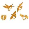 18K Gold European Dove Ring - Retro Stainless Steel Index Finger Jewelry