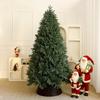 Automatic Pure PE Christmas Tree with Handmade Ornaments for DIY Home Décor