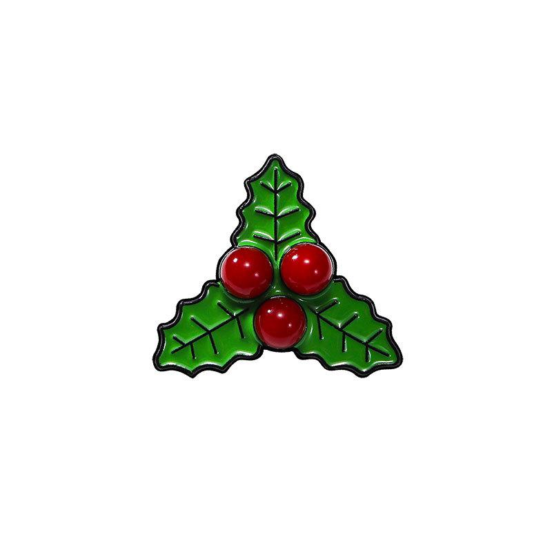 New Christmas cartoon brooch festive atmosphere cute Santa Claus Christmas tree elk rhinestones