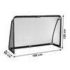 Metalowa Bramka Piłkarska Z Siatką Treningowa Do Gry W Piłkę Nożną 180X120X60 Cm Czarna