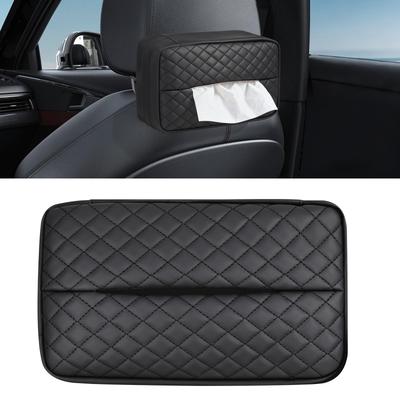 YAVIV Car Tissue PU Fits Dimensions Up To X X Mounts To and Sun Keeps Your Car Stylish Tissue Holder Holder, Leather, 22.54 12.07 8.81 Cm, Headrests,