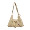 Nylon Folded Shoulder Bag For Women With Drawstring Design For Casual Travel