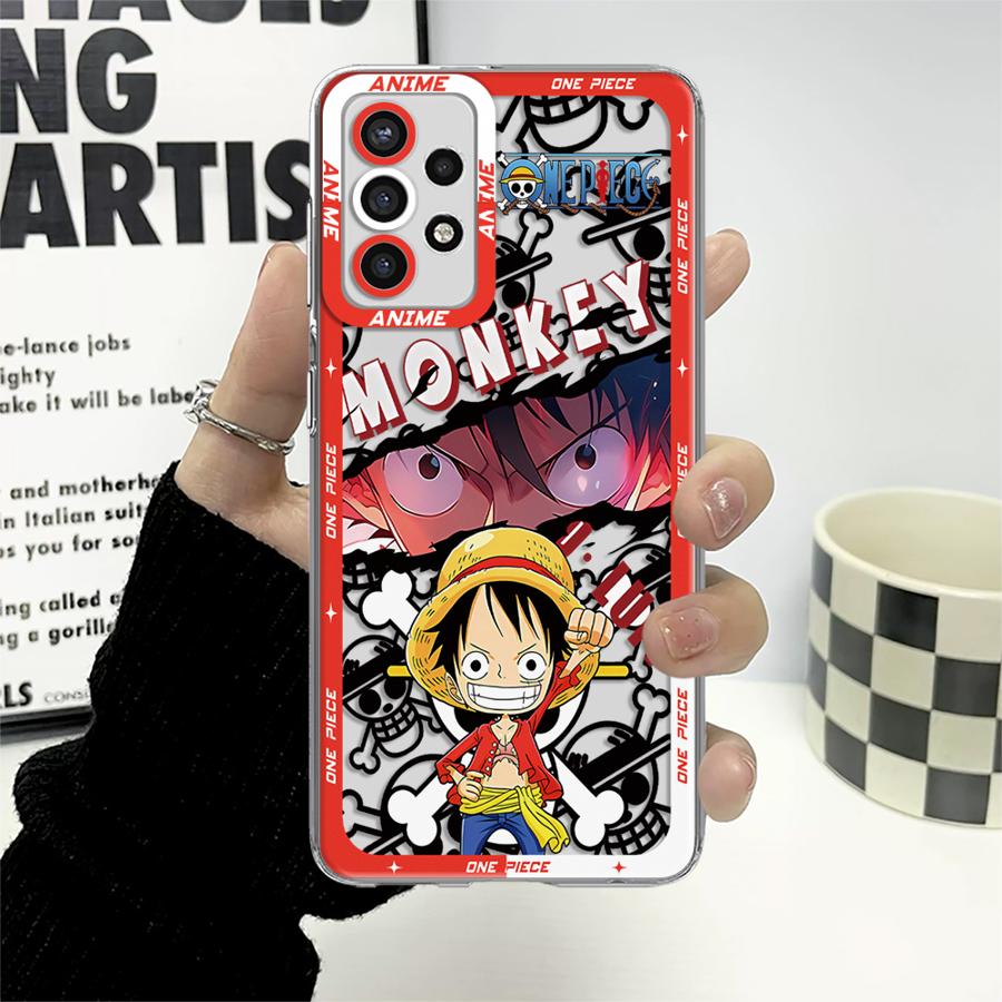 One Piece Luffy Soft Phone Cover Case for Samsung Galaxy A12 A50 A71 A52 A51 A72 A31 A16 A17 A52s A21s A32