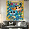 The Amazing World of Gumball Wall Tapestry Aesthetic Wall Hanging Printed Fabric Blanket Decorative Tapestries for Bedroom Living Room Home Decor