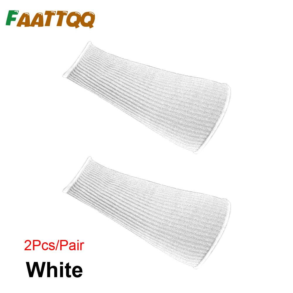 Arm Protectors for Thin Skin, Protective Cut Resistant Forearm Sleeves Arm Guards for Men Women Work, Scratches, Biting,Bruising S белый