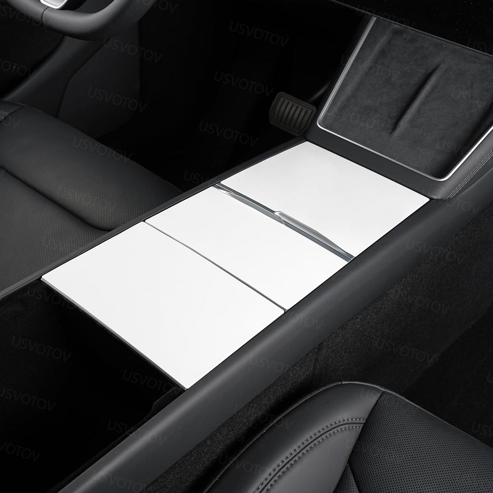 For 2025 2026 Tesla Model 3 Y YL Center Console Wrap Central Control Panel Cover Protector Accessories Electrostatic Adsorption