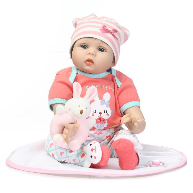 NPK Soft Rubber Baby Doll Toy - Creative Gift for Girls 55 cm как