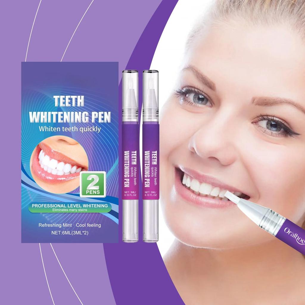 Teeth Whitening Gel Pen Gentle Cleaning Yellow Stains Color Corrector Toothpaste removal Odor Fresh Breath Tooth Care Tool 6ml