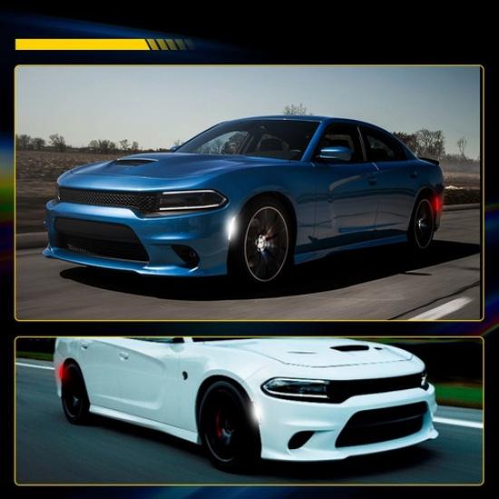 4PCS Side Marker Lights Smoked For 2015- Dodge Charger Front Rear LED EOA