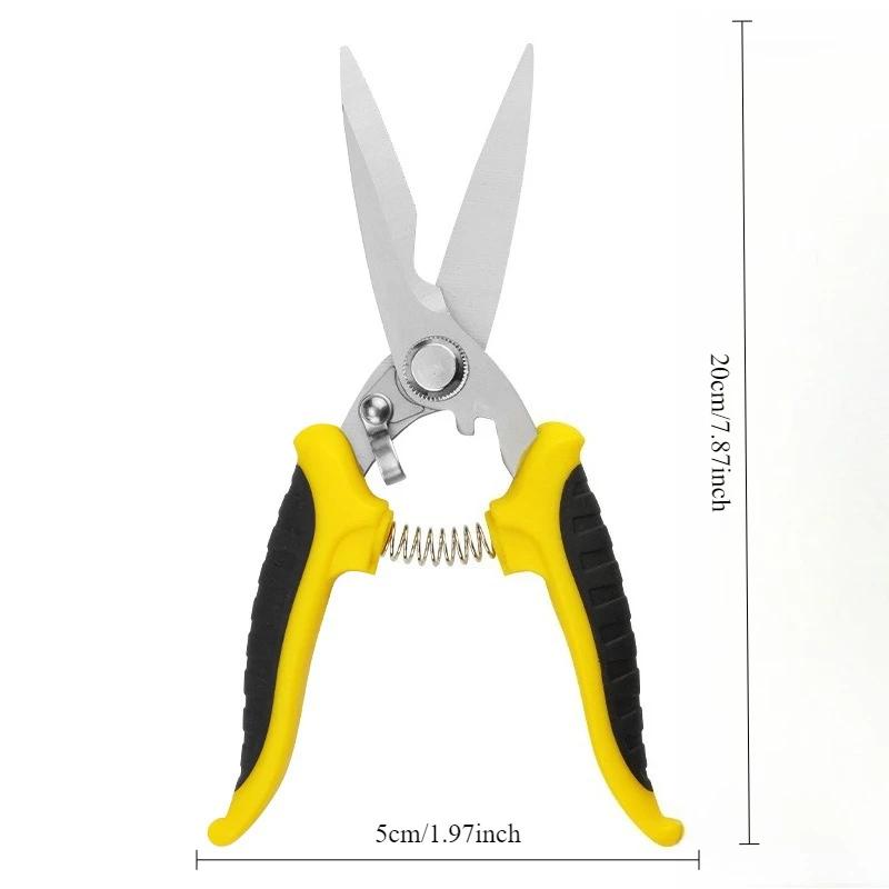 1pcs Outdoor Garden Tools Multi Functional Household Use Picking Scissors Electric Wire Electrician Cutting Iron Sheet Cutting