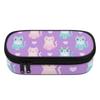 Large Capacity Pencil Case Lightweight 300D Polyester Smooth Zipper with Main Compartment Mesh Pocket and Pen Slots for Students