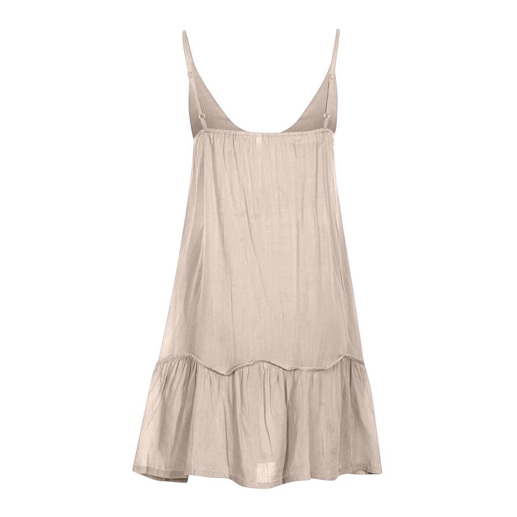 Robe d'été sans manches pour femme Décontractée Bohème Plage
