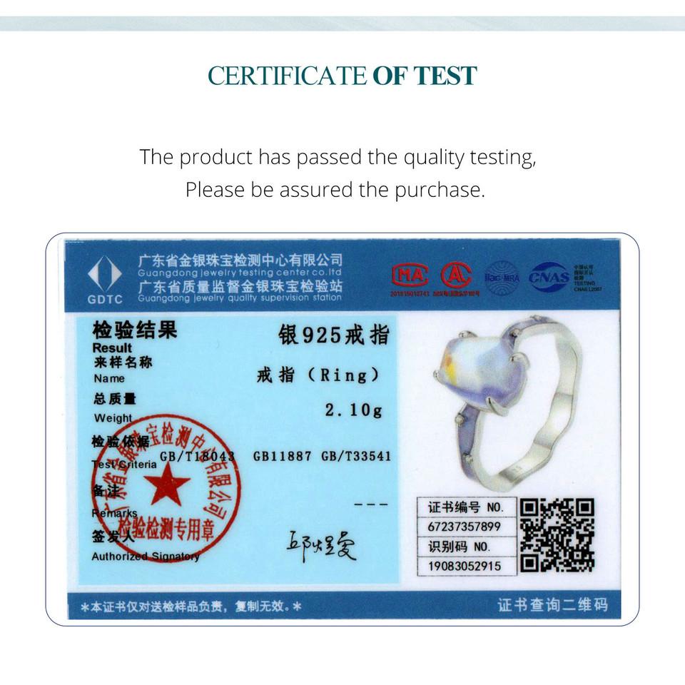 BAMOER Inel din argint 925 purpuriu piatră Aurora Inel cu bandă ondulată pentru femei, cadou pentru petrecere, bijuterii fine