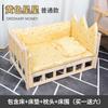 Solid Wood Dog Bed Off The Ground Autumn And Winter Princess Kennel Universal In All Seasons Removable And Washable Teddy Cat Ne