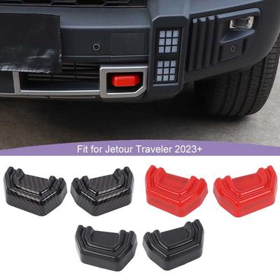 Auto Frontstoßstange Anhängerhaken Dekorabdeckung Für Jetour Traveler 2023 Up Für Jetour Shanhai T2 2024 Up Außen Zubehör , ABS-Kunststoff