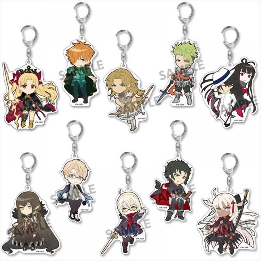 Fate Grand Order Fate Grand Order Pikuriru Acryl-Schlüsselanhänger zum Sammeln Vol. 9 1 Box 10 Stück