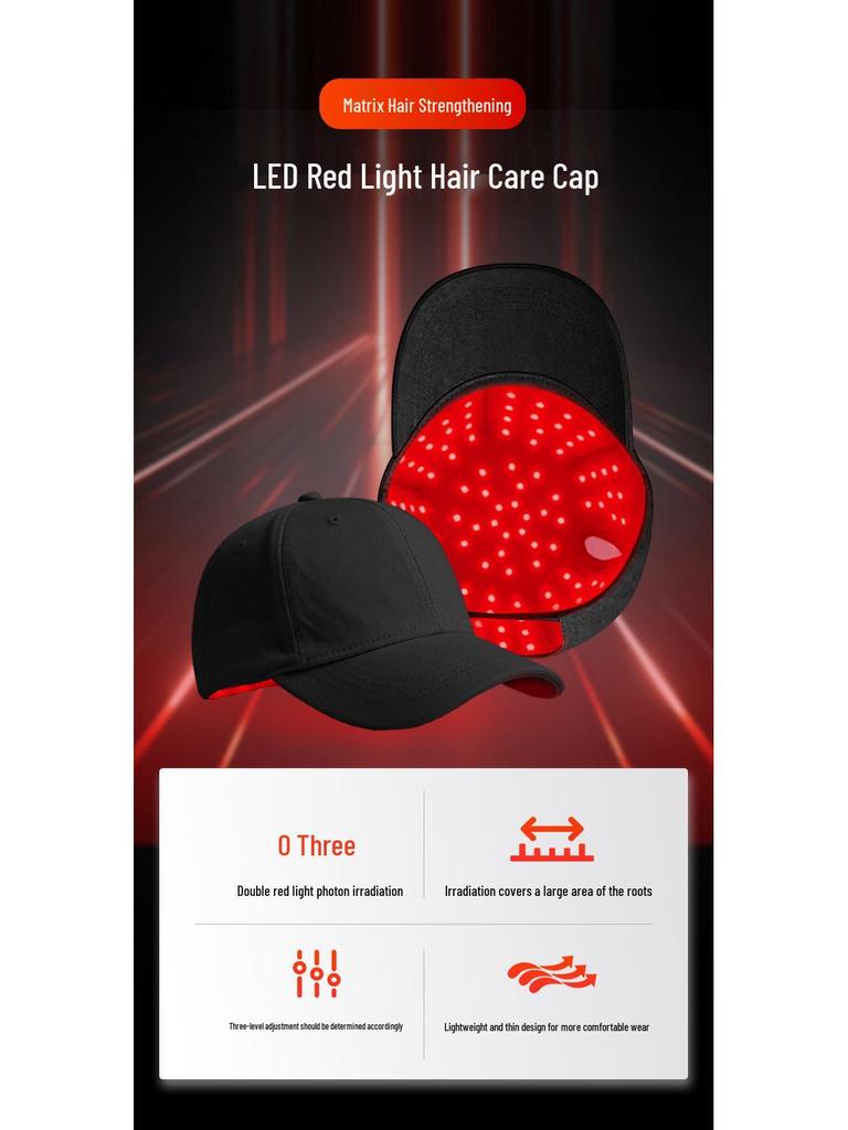 LED Red Light Therapy Hair Growth Cap with 100-108 Beads (660nm & 850nm) Hair Health & Care Hat