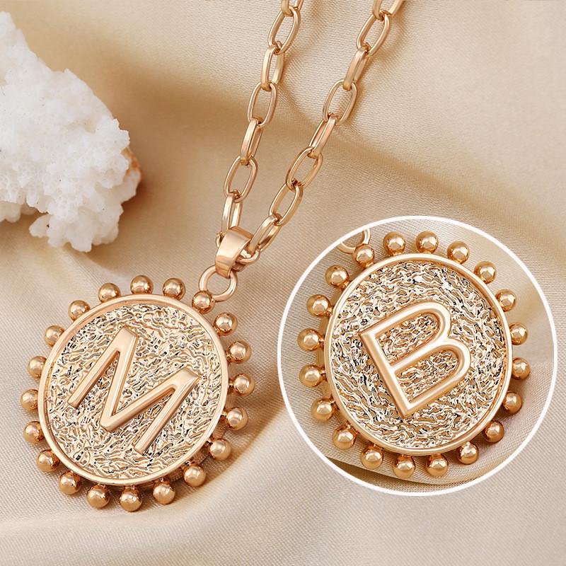 

Premium Quality M B Initial Necklace Featuring Stunning Gold And Platinum Design Doublesided Gold MB
