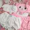 Bielizna Cosplay Zimowy aksamitny top tubki i majtki Kawaii Bunny Girls Piżamy dla kobiet Bielizna nocna Zestawy piżam