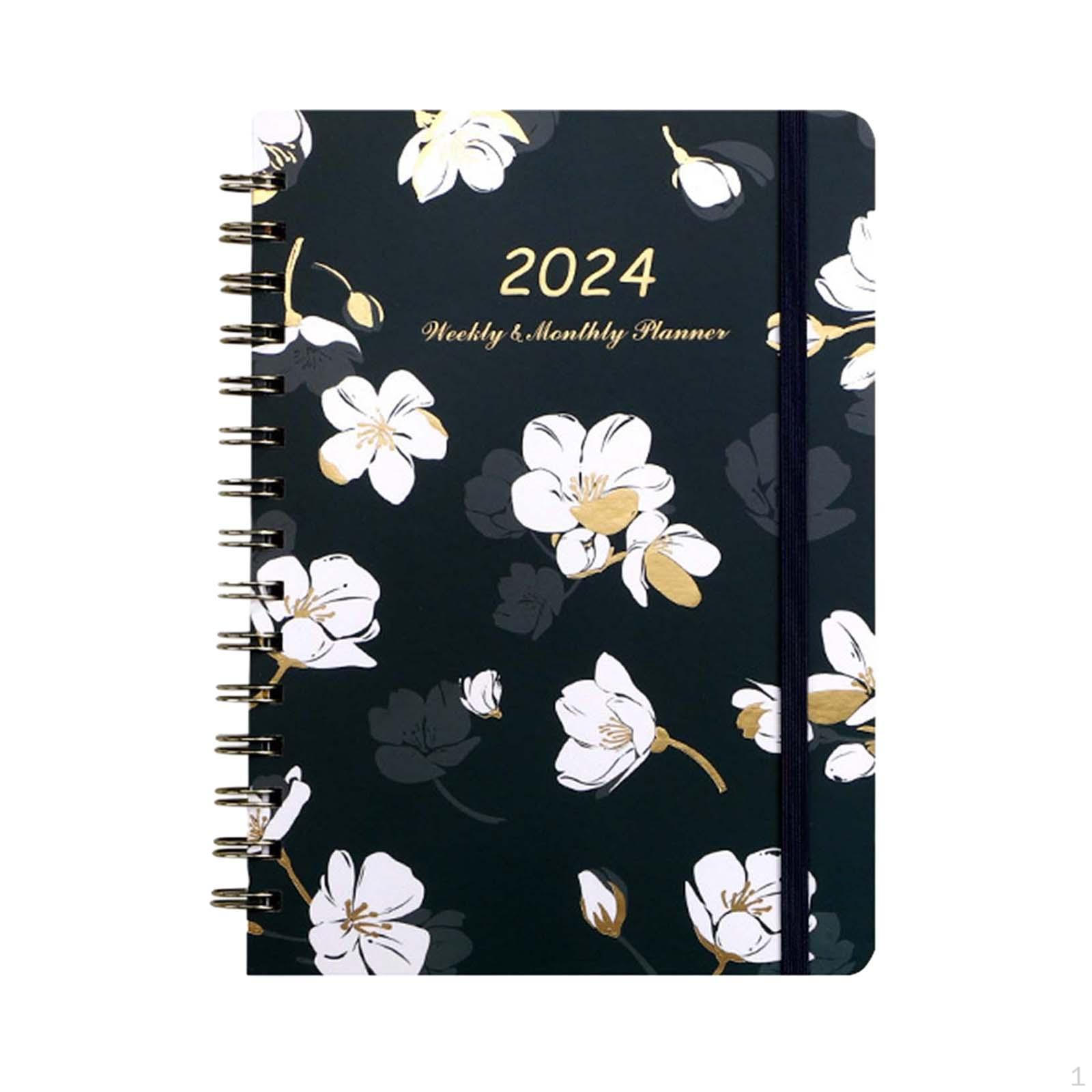 

Daily Planner: Achieve Your Goals with this Portable Notebook Flower Bloom