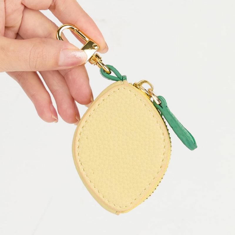 

Милый кошелек для монет в форме фрукта, брелок, подвесная сумка, на молнии, для наушников, для женщин, для девочек, подарок