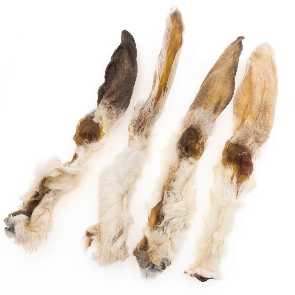 Rabbit ears with fur 4DOGS - 10 pieces