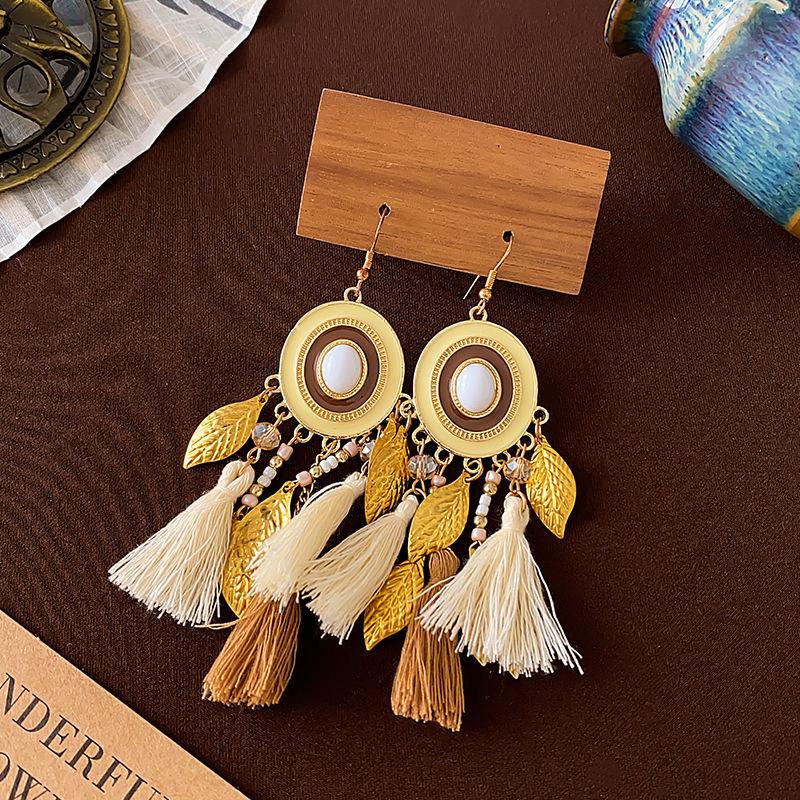 

Винтажные серьги-пусеты из тигрового глаза янтарно-коричневого цвета - Элегантные осенне-зимние украшения