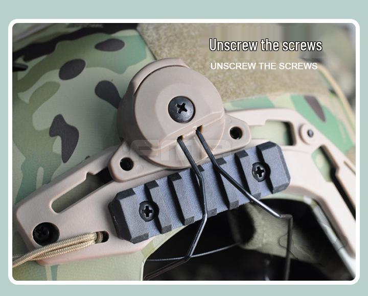 FMA EX Helmet Bilateral Headset Buckle for MSA Tactical Headsets