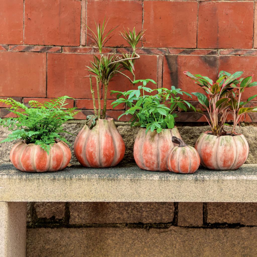 Home Retro Courtyard Garden Balcony Creative Pumpkin Decorative Flower Pot Ornaments