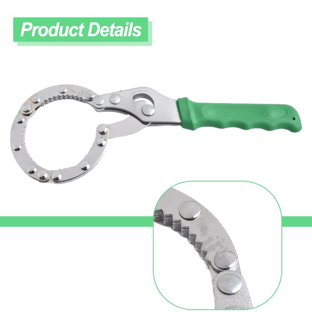 Handle Oil Filter Wrench Remover Tool Carbon Steel + Rubber Motorcycle Rust resistant Car Carbon steel Rubber Practical