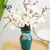 Fake Flower 1 Bundle Artificial Gladiolus Landscaping Table Top Ornaments Faux Bouquet Silk Living Room Simulation Plant for Garden