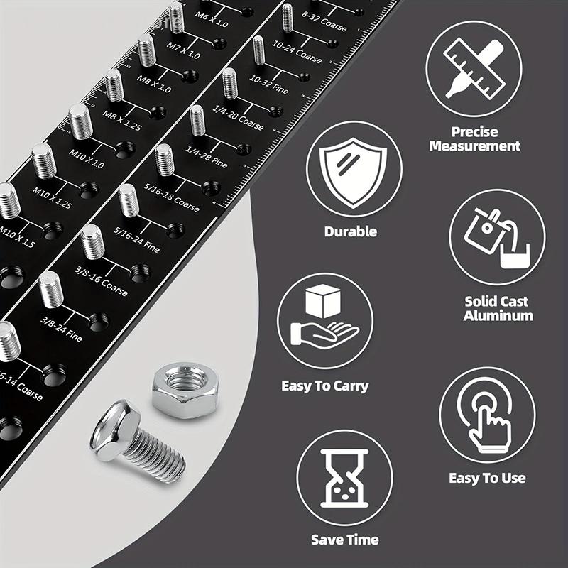 28 BitNut And Bolt Thread Checker Thread Size Checker Metric Size Bolt Size And Thread Gauge Thread Measuring Tools