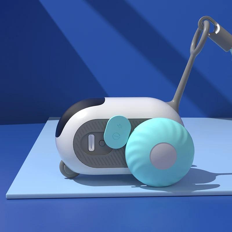 Intelligent Sportbil Fjärrkontroll Elektriska Kattleksaker Underhållning Roligt Husdjursmöss Interaktiva Fjädrar Kattpinnar Kattungeleksak