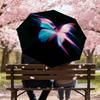 1pc Butterfly Light Automatic Folding Umbrella 8 Rib Iron Frame,  Suitable for Travel, Daily Use, Birthday, Women & Men Gift c1231028
