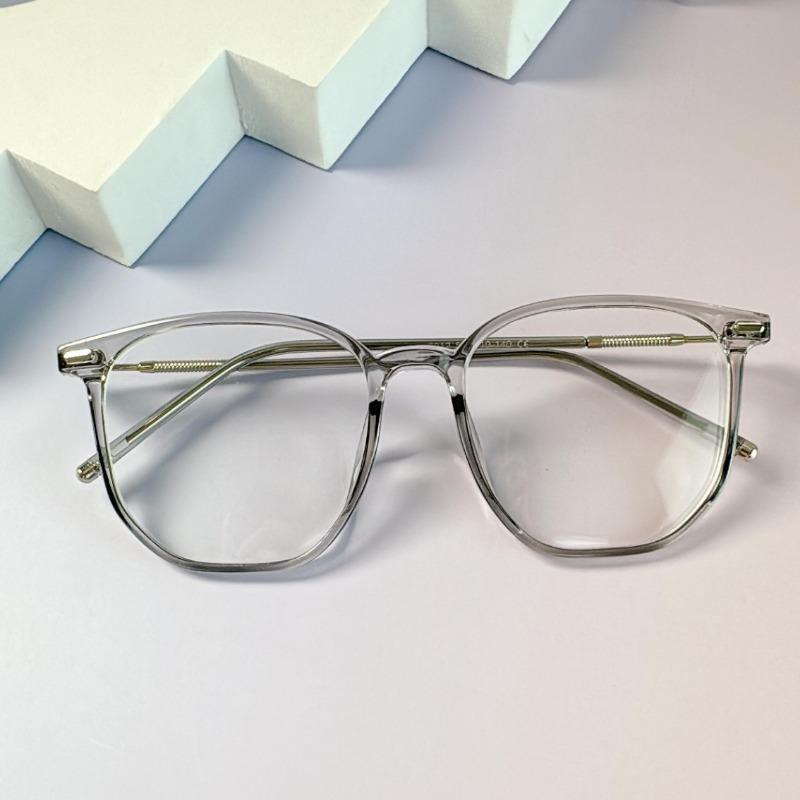 Chic Polygon Women's Clear Lens Glasses - Blue Light Blocking TR Frame