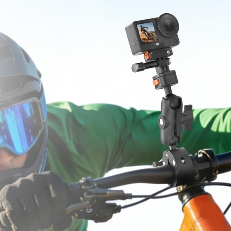 Universal Magnetic Quick Release Mount For Action Camera 360 Rotation And 18 45mm Clamp Ranges For Biking Motorcycle