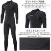 Men's 3mm Neoprene Full-Suit Wetsuit with Front Zipper, Wrist and Ankle Zippers, for Diving, Surfing, and Marine Sports, Size 2XL