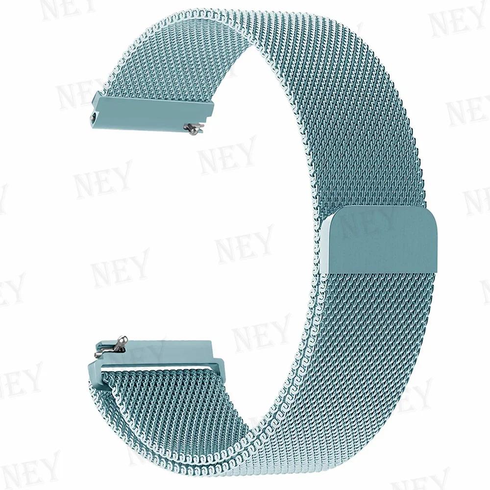 20mm/22mm Milanese Loop For Amazfit GTS/4/2e/3/2/GTS2 Mini/GTR 47mm/GTR2/3/4/Pro stratos Metal Bracelet Amazfit bip 3 pro strap