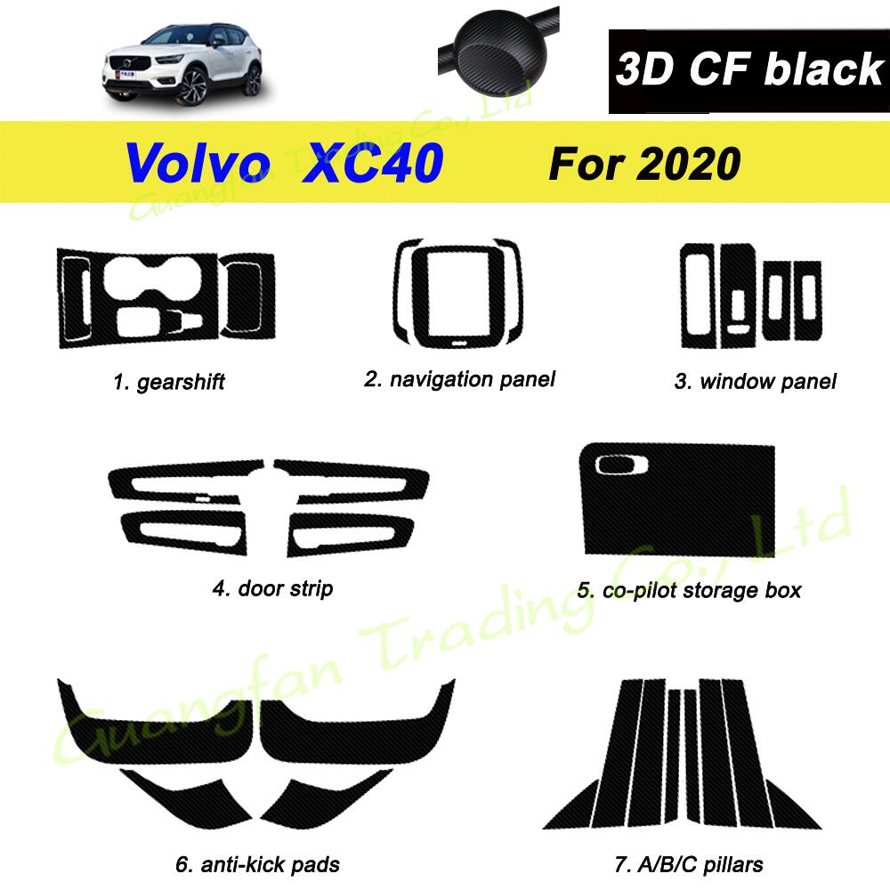 For Volvo XC40 Car-Styling 3D/5D Carbon