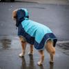 Hooded Dog Rain Jacket With Hood Dog Raincoat Pet Apparel Reflective Strips Adjustable Fit for Rainy Days